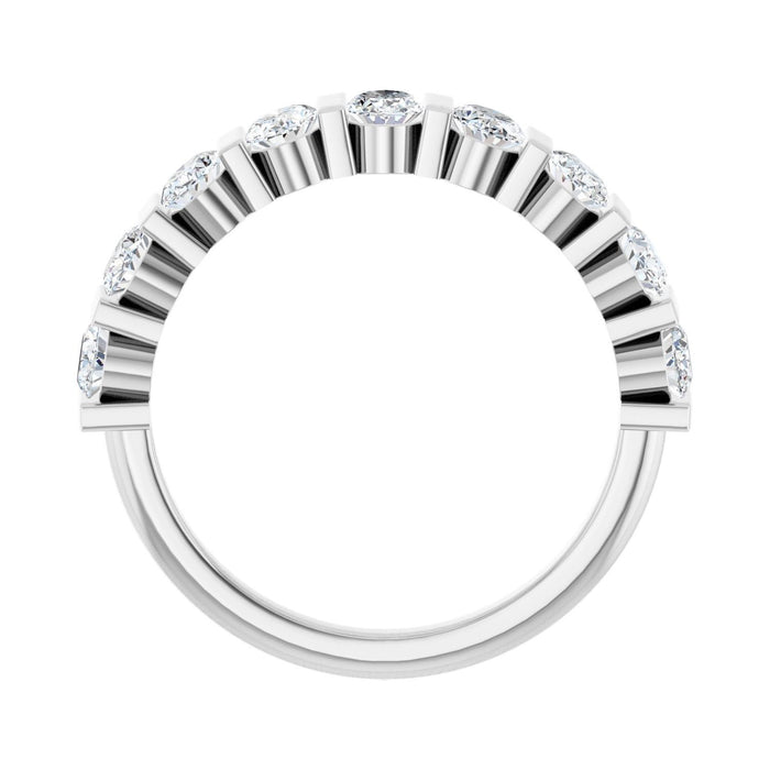 10K White Gold 1 1/3 CTW Lab-Grown Diamond Anniversary Band