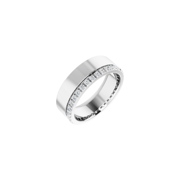 14K White Gold 1/3 CTW Lab-Grown Diamond Accented Band Size 6