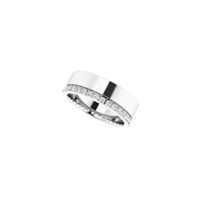 14K White Gold 1/3 CTW Lab-Grown Diamond Accented Band Size 6