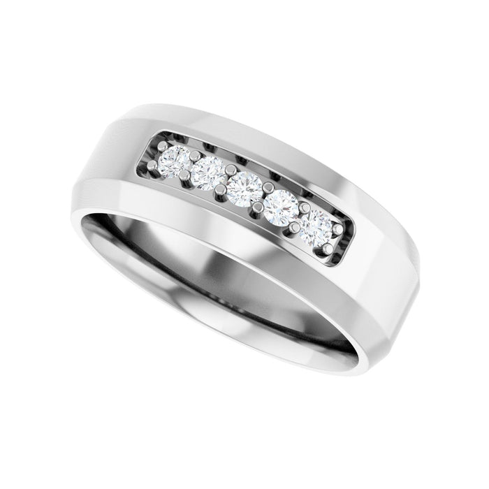 14K White Gold 1/6 CTW Lab-Grown Diamond Band
