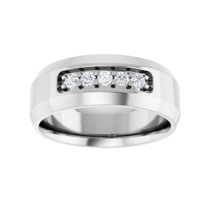 14K White Gold 1/6 CTW Lab-Grown Diamond Band