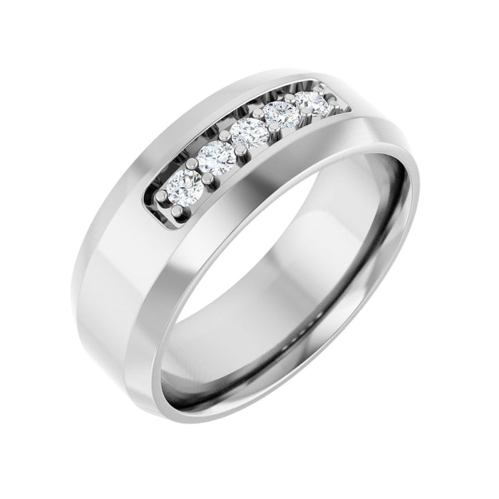 14K White Gold 1/6 CTW Lab-Grown Diamond Band