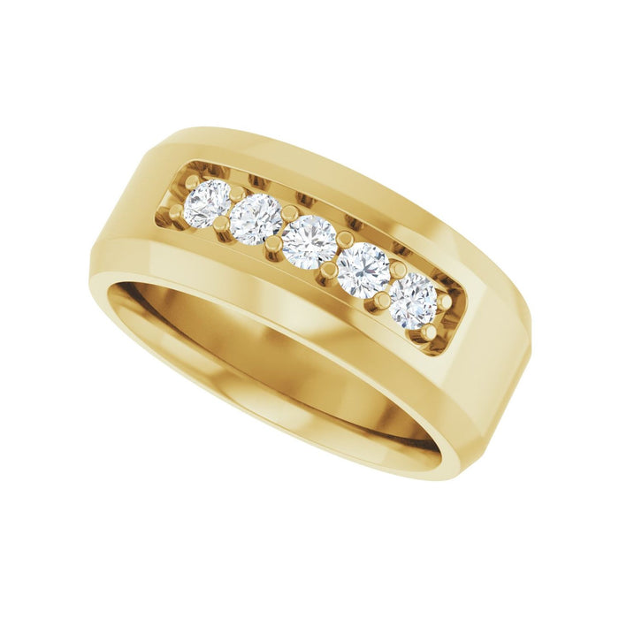 14K Yellow Gold 1/2 CTW Lab-Grown Diamond Band
