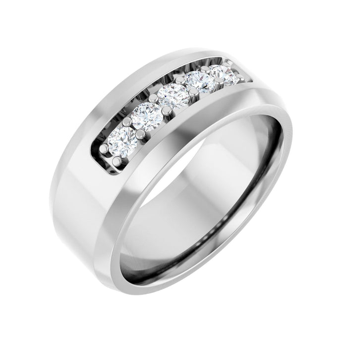 14K White Gold 1/2 CTW Lab-Grown Diamond Band