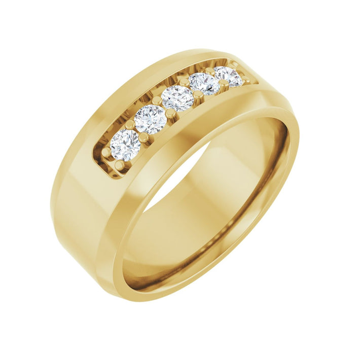 14K Yellow Gold 1/2 CTW Lab-Grown Diamond Band