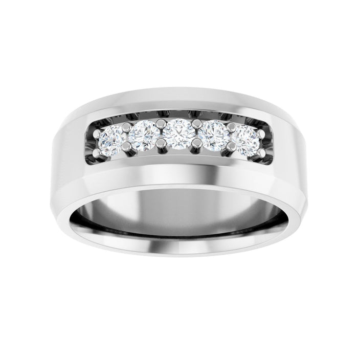 14K White Gold 1/2 CTW Lab-Grown Diamond Band