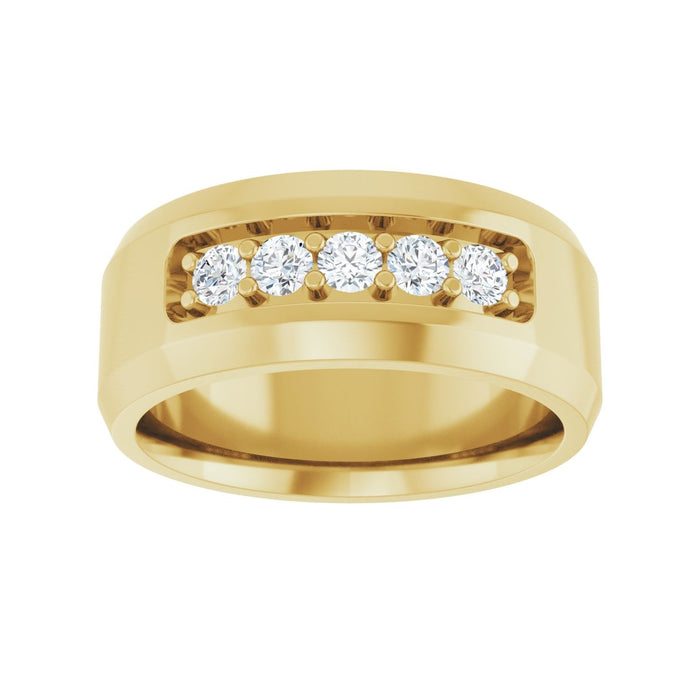 14K Yellow Gold 1/2 CTW Lab-Grown Diamond Band