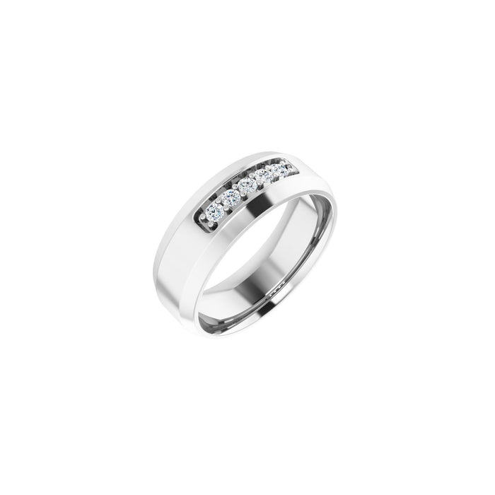 14K White Gold 1/6 CTW Lab-Grown Diamond Band