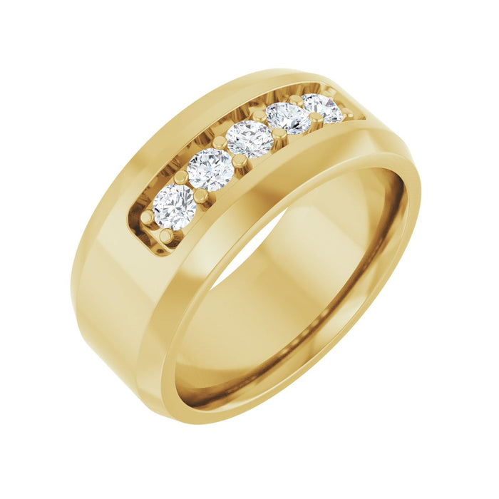 14K Yellow Gold 1/2 CTW Lab-Grown Diamond Band