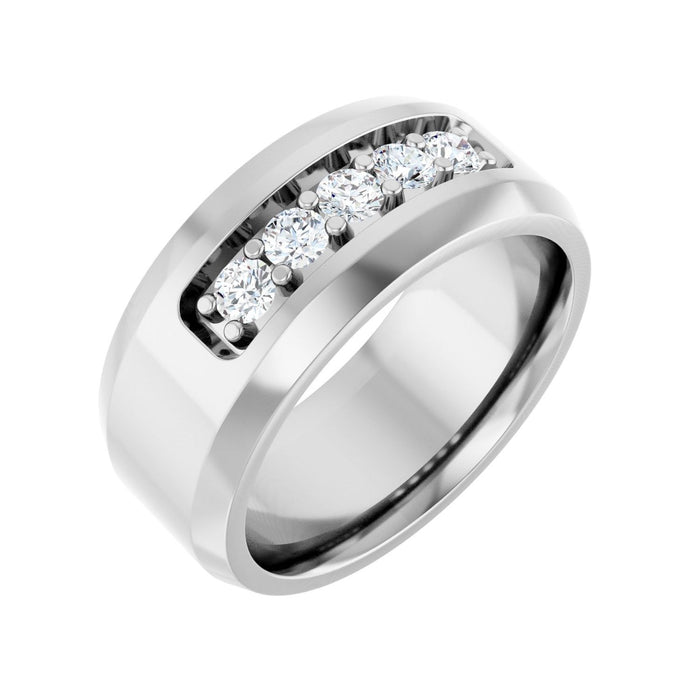 14K White Gold 1/2 CTW Lab-Grown Diamond Band