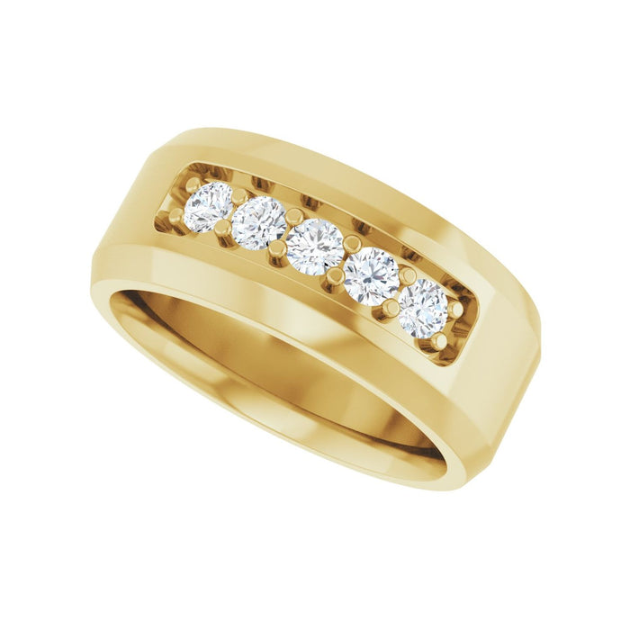 14K Yellow Gold 1/2 CTW Lab-Grown Diamond Band