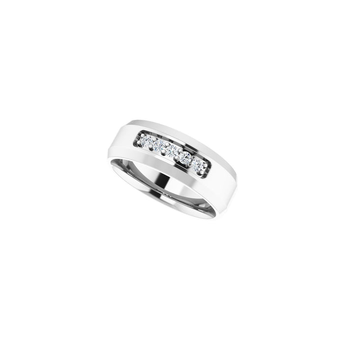 14K White Gold 1/6 CTW Lab-Grown Diamond Band
