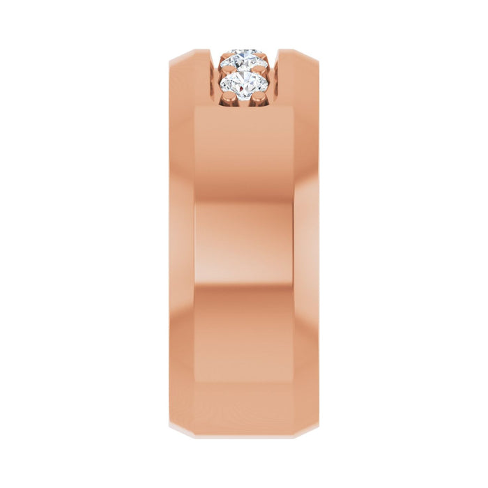 14K Rose Gold 1/2 CTW Lab-Grown Diamond Band