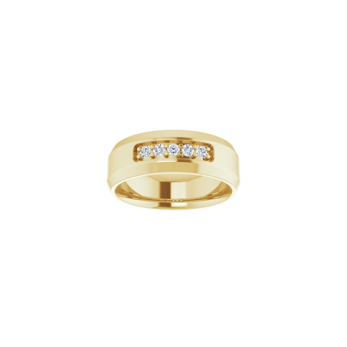 14K Yellow Gold 1/6 CTW Lab-Grown Diamond Band