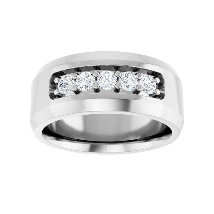 14K White Gold 1/2 CTW Lab-Grown Diamond Band