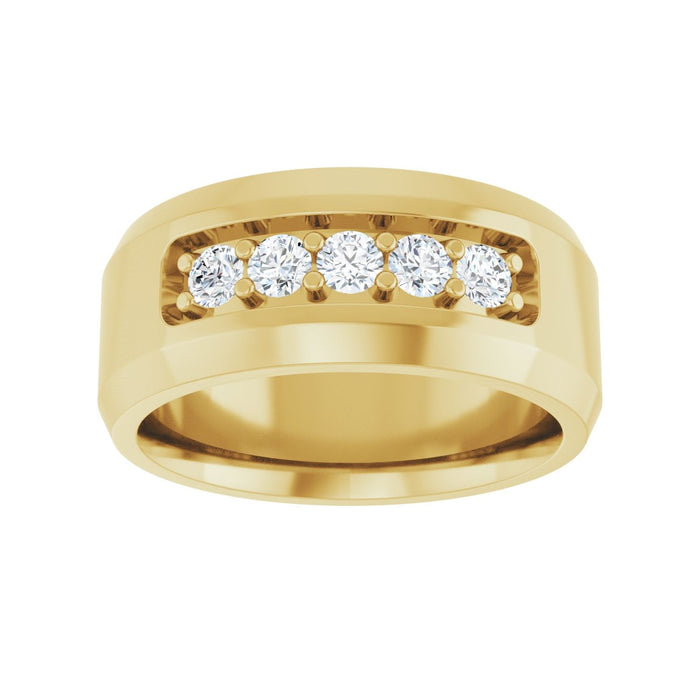 14K Yellow Gold 1/2 CTW Lab-Grown Diamond Band