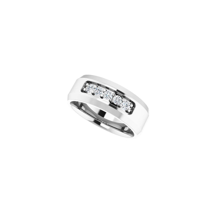 14K White Gold 1/6 CTW Lab-Grown Diamond Band
