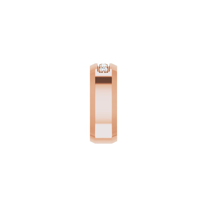 14K Rose Gold 1/6 CTW Lab-Grown Diamond Band
