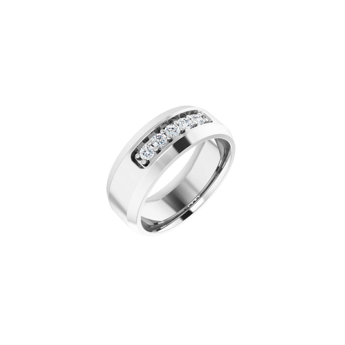 14K White Gold 1/6 CTW Lab-Grown Diamond Band