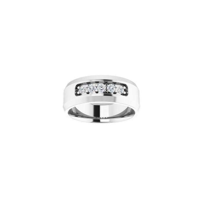 14K White Gold 1/6 CTW Lab-Grown Diamond Band