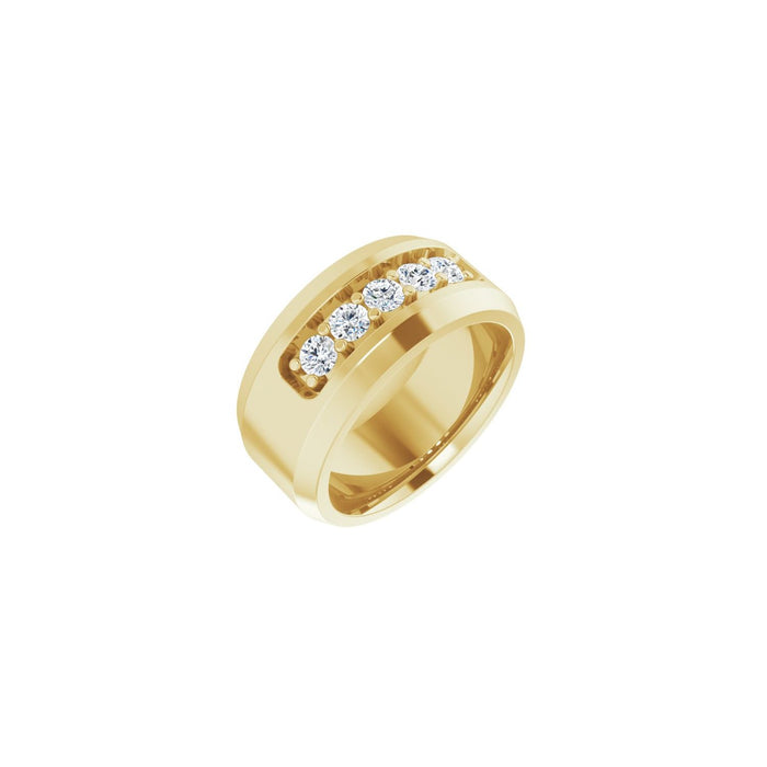 14K Yellow Gold 1/2 CTW Lab-Grown Diamond Band