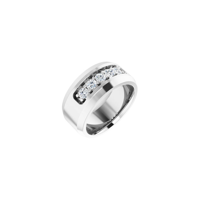 14K White Gold 1/2 CTW Lab-Grown Diamond Band