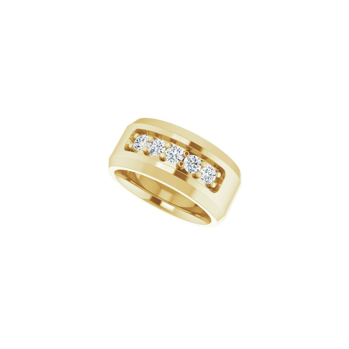 14K Yellow Gold 1/2 CTW Lab-Grown Diamond Band