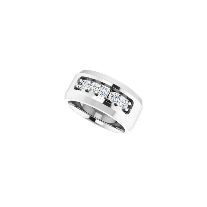 14K White Gold 1/2 CTW Lab-Grown Diamond Band