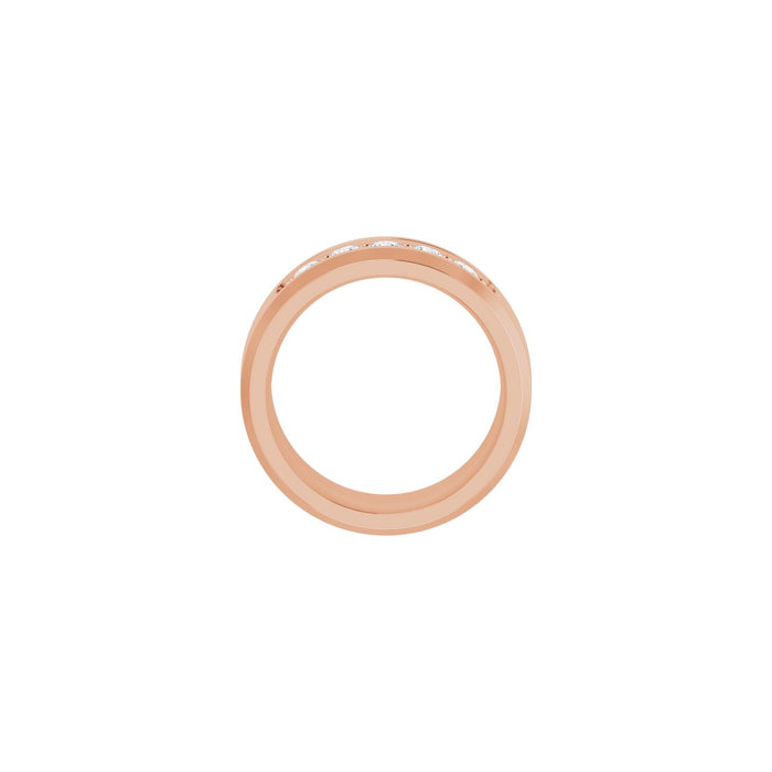14K Rose Gold 1/2 CTW Lab-Grown Diamond Band