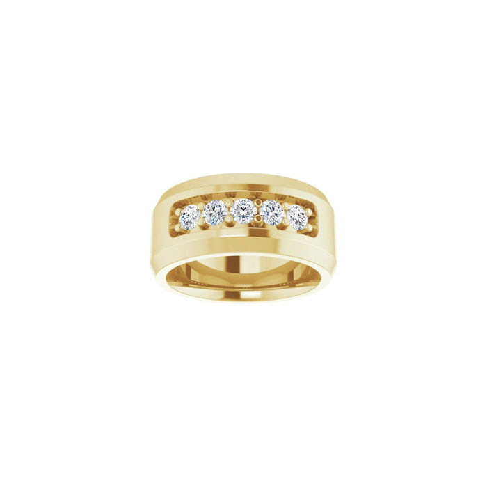 14K Yellow Gold 1/2 CTW Lab-Grown Diamond Band