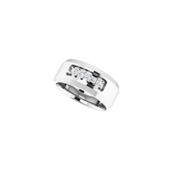 14K White Gold 1/5 CTW Lab-Grown Diamond Band