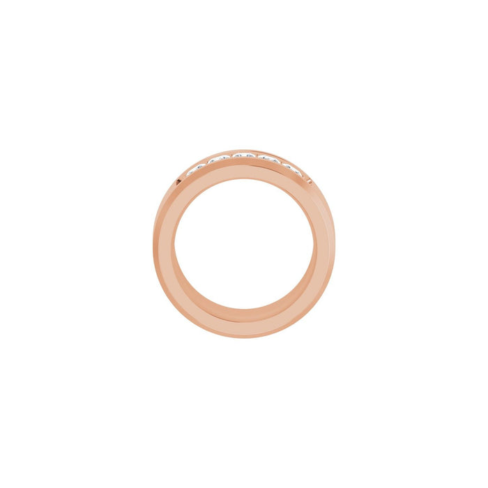 14K Rose Gold 3/4 CTW Lab-Grown Diamond Band