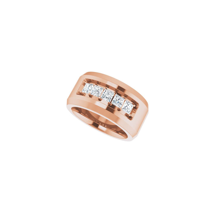 14K Rose Gold 3/4 CTW Lab-Grown Diamond Band