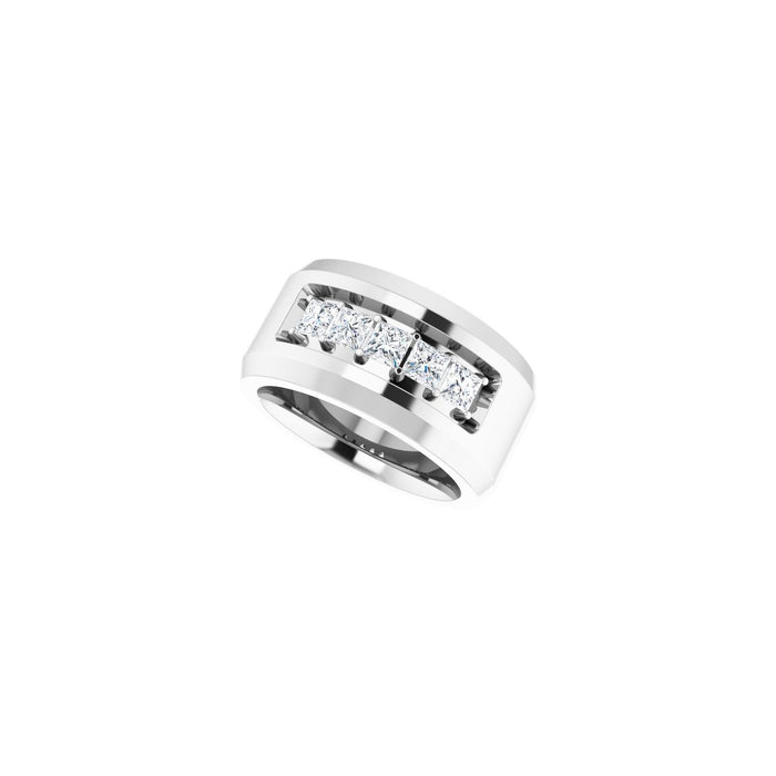 14K White Gold 3/4 CTW Lab-Grown Diamond Band
