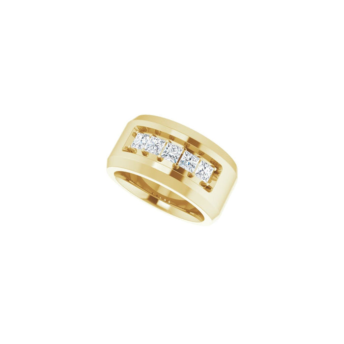 14K Yellow Gold 3/4 CTW Lab-Grown Diamond Band