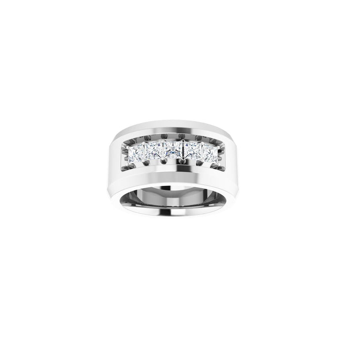 14K White Gold 3/4 CTW Lab-Grown Diamond Band
