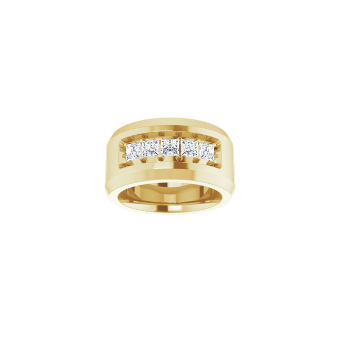 14K Yellow Gold 3/4 CTW Lab-Grown Diamond Band
