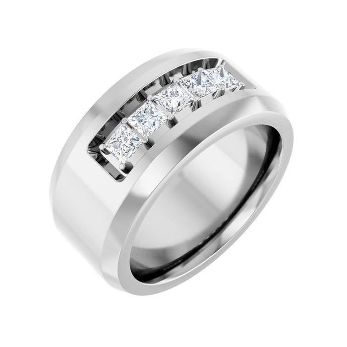 14K White Gold 3/4 CTW Lab-Grown Diamond Band