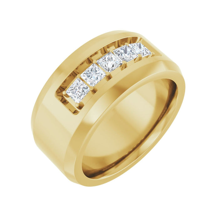 14K Yellow Gold 3/4 CTW Lab-Grown Diamond Band
