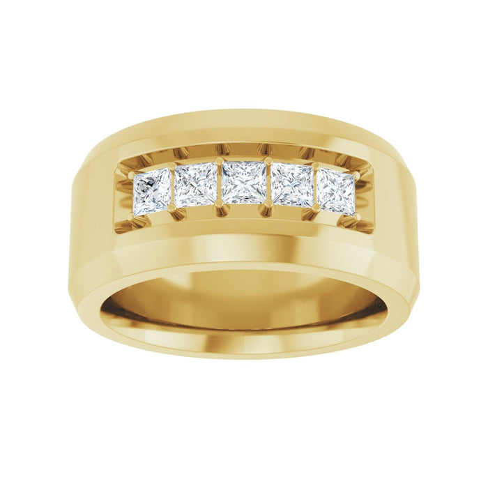 14K Yellow Gold 3/4 CTW Lab-Grown Diamond Band