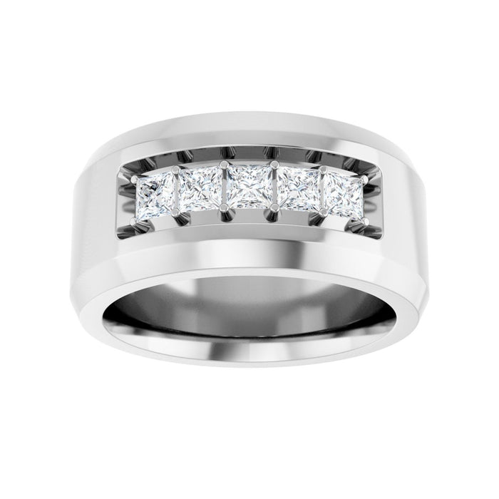 14K White Gold 3/4 CTW Lab-Grown Diamond Band