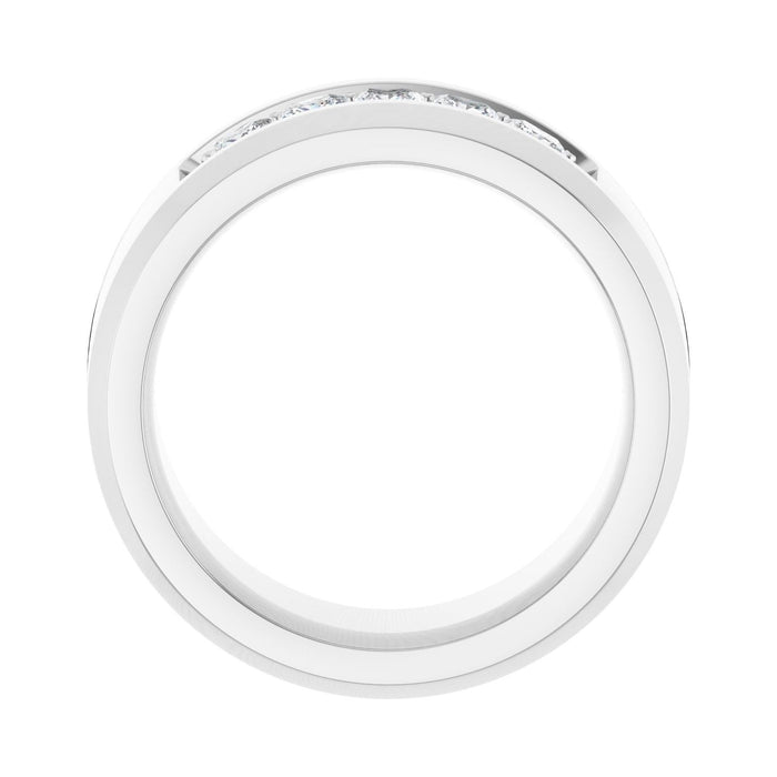 14K White Gold 3/4 CTW Lab-Grown Diamond Band