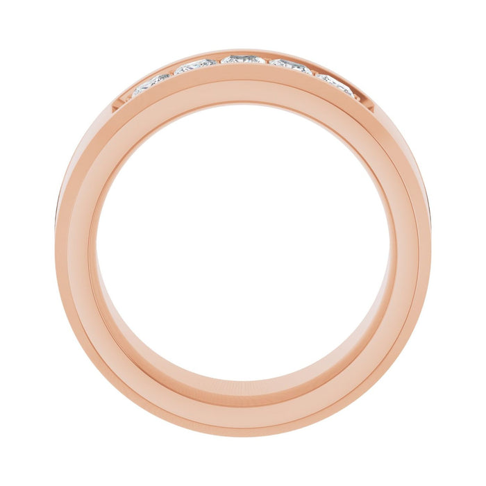14K Rose Gold 3/4 CTW Lab-Grown Diamond Band
