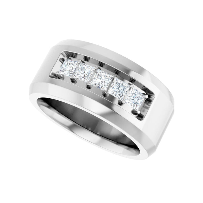 14K White Gold 3/4 CTW Lab-Grown Diamond Band