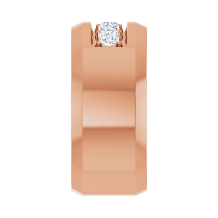14K Rose Gold 3/4 CTW Lab-Grown Diamond Band