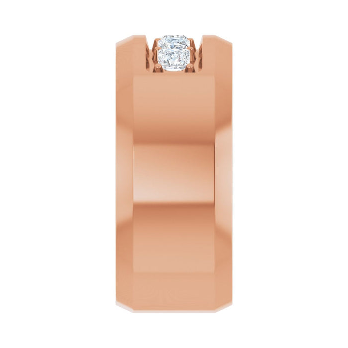 14K Rose Gold 3/4 CTW Lab-Grown Diamond Band