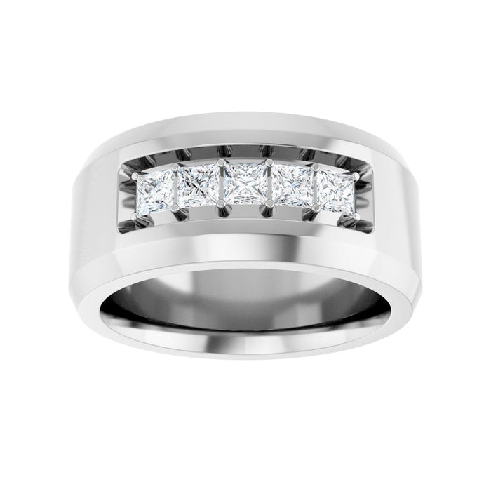 14K White Gold 3/4 CTW Lab-Grown Diamond Band