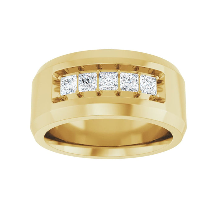 14K Yellow Gold 3/4 CTW Lab-Grown Diamond Band