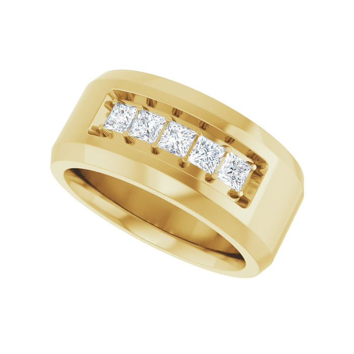 14K Yellow Gold 3/4 CTW Lab-Grown Diamond Band