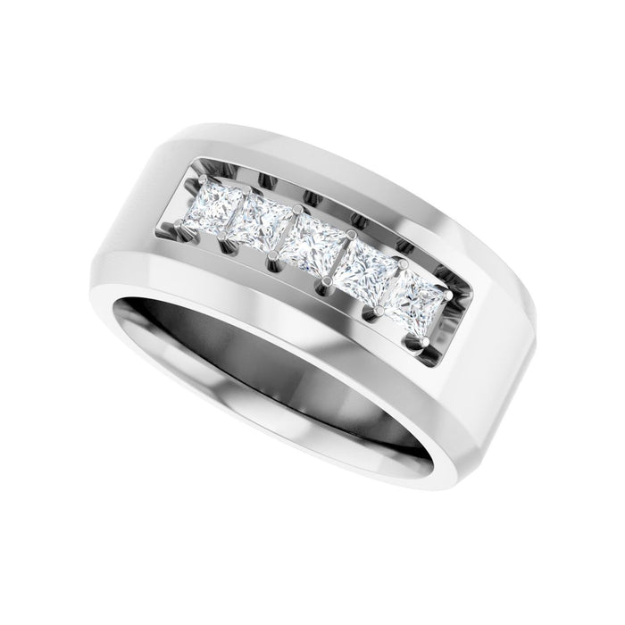 14K White Gold 3/4 CTW Lab-Grown Diamond Band